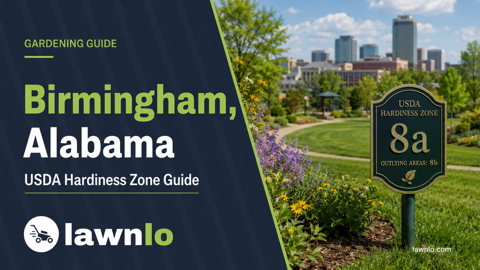 Birmingham, Alabama USDA Hardiness Zone guide for lawn and garden